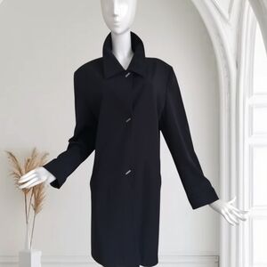 Elegant Black Women's Trench Coat